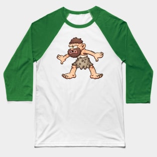 Confused caveman Baseball T-Shirt